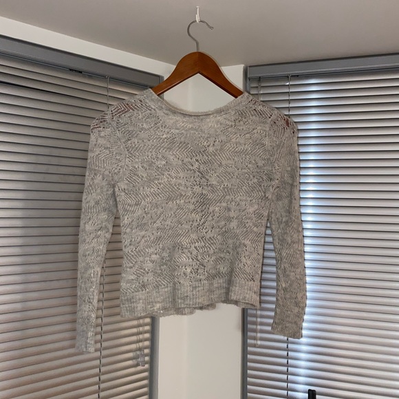 Dainty Grey Short Cardigan - Picture 3 of 7